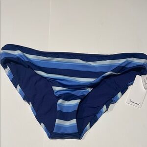 🎉Splendid bathing suit NWT bikini bottoms blue white striped